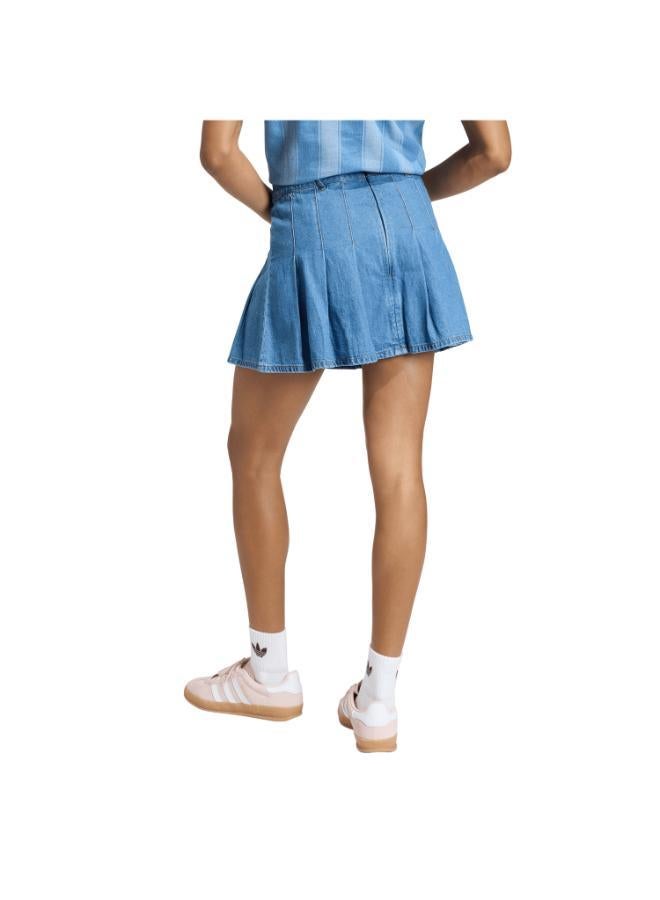 adidas Originals DENIM PLEATED SKIRT - Image 2